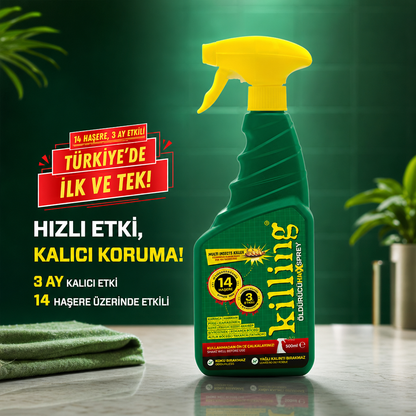 Böcek İlacı  3 Ay Etkili 14 Haşere Kesin Çözüm