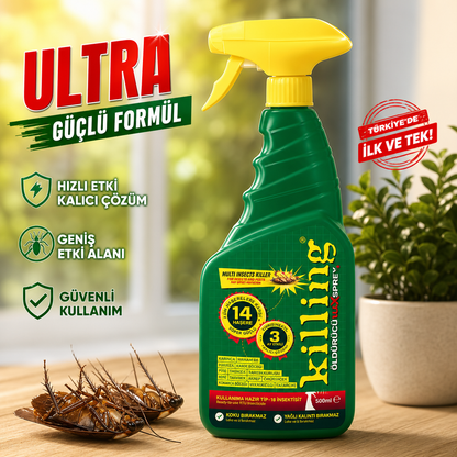 Böcek İlacı  3 Ay Etkili 14 Haşere Kesin Çözüm