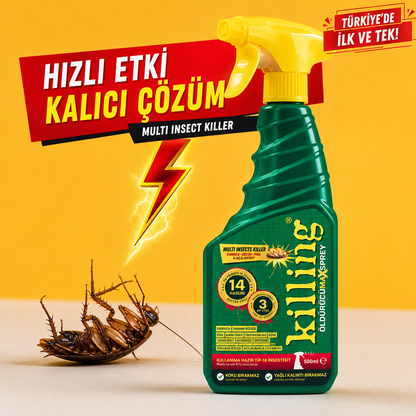 Böcek İlacı  3 Ay Etkili 14 Haşere Kesin Çözüm