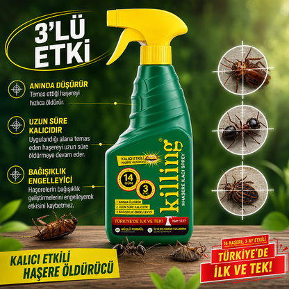Böcek İlacı  3 Ay Etkili 14 Haşere Kesin Çözüm